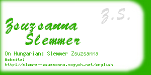 zsuzsanna slemmer business card